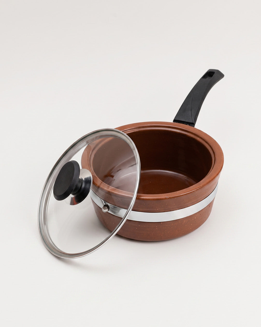 Glazed Clay Saucepan